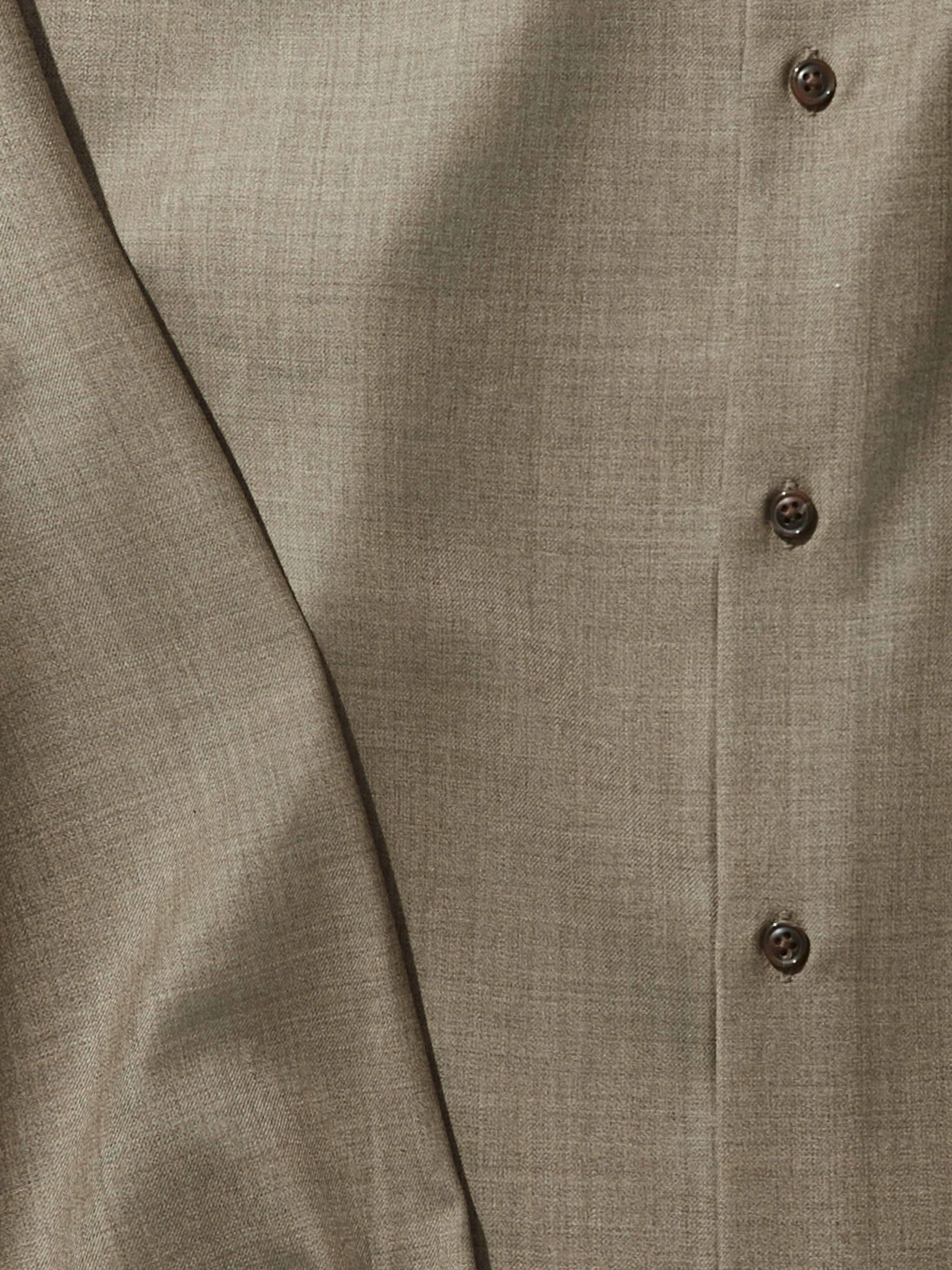 Taupe S130 Wool Shirt