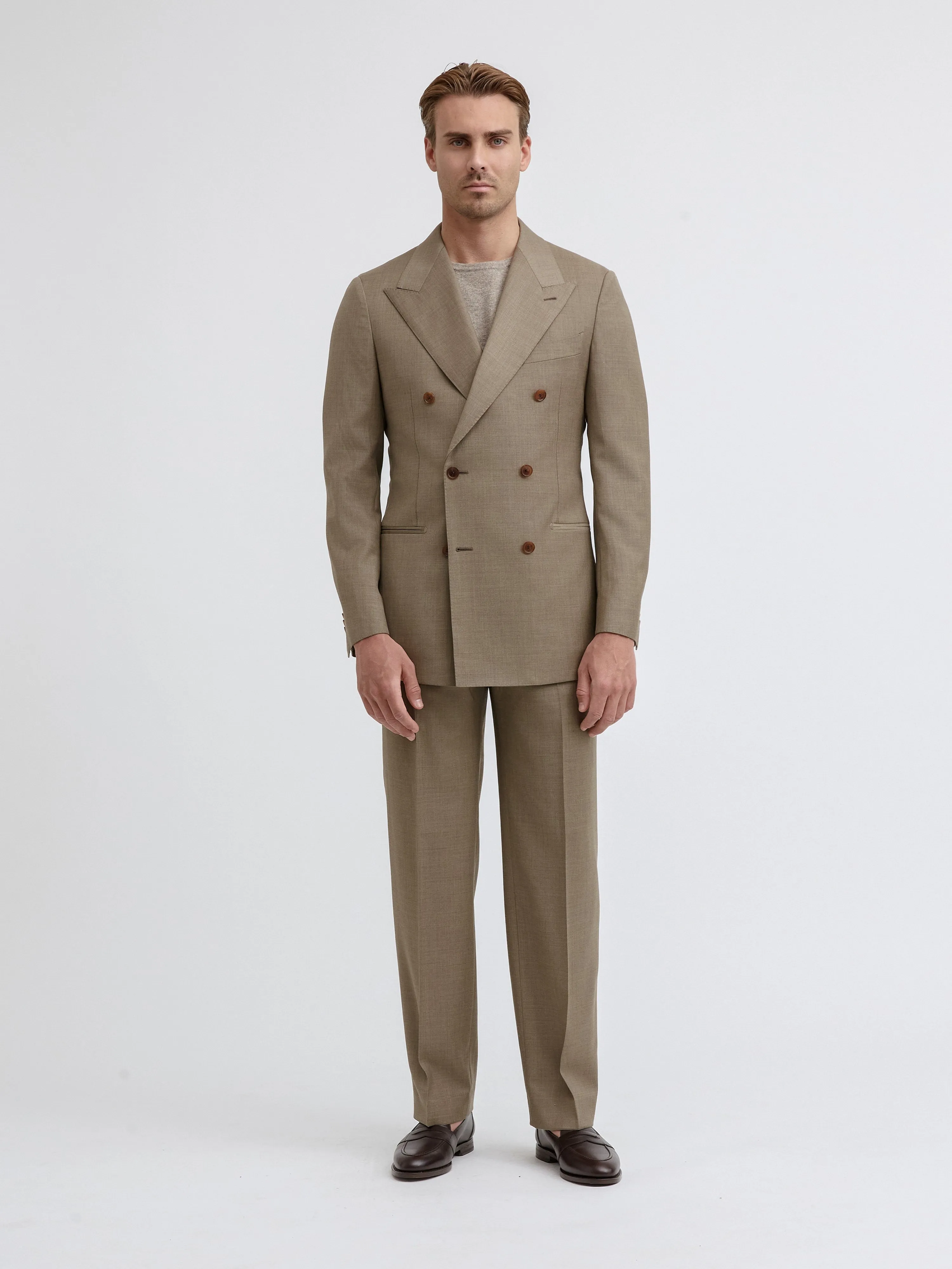 Taupe S130 Wool Suit