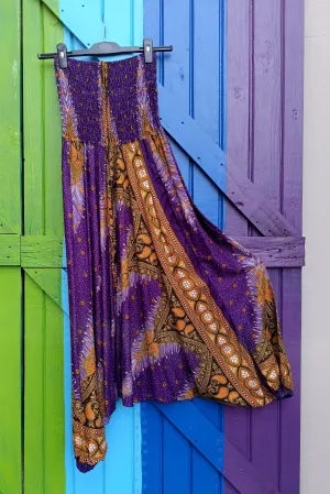 Thai Funky Afghan Harem Pants Hippie Jumpsuit - Paisley