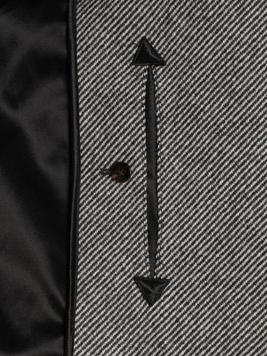 Tom Ford   Mouliné double breast twill coat 