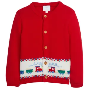 Train Intarsia Cardigan