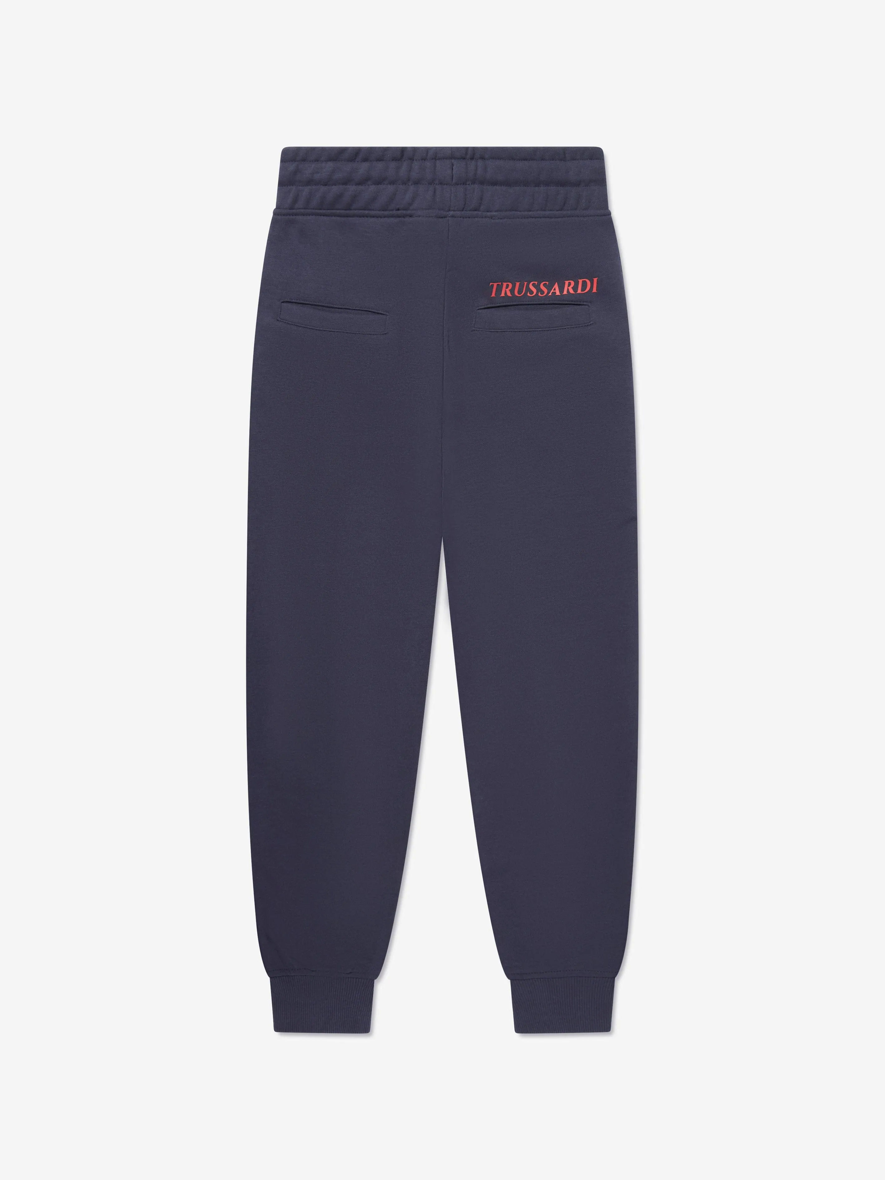Trussardi Kids Logo Joggers in Navy