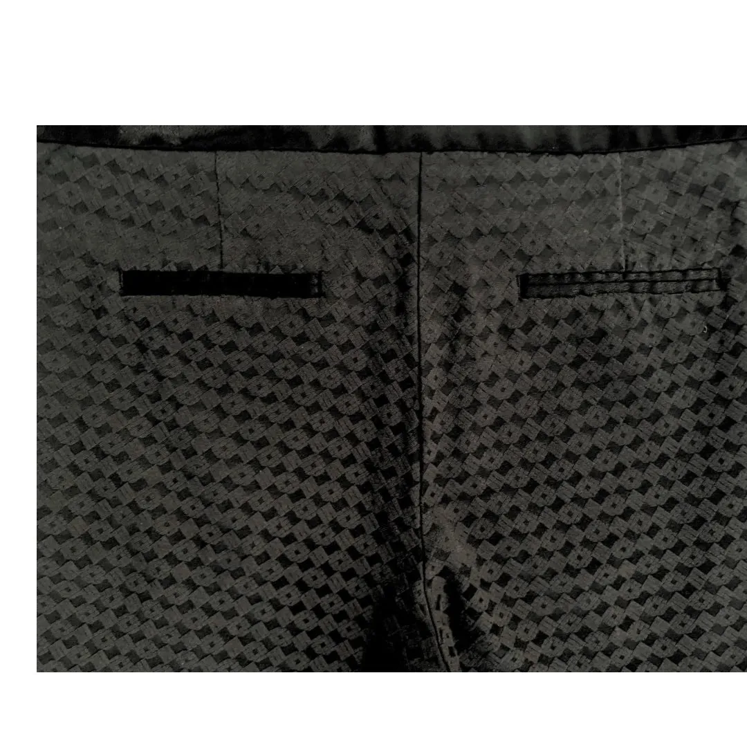 Tuxedo 3/4 Trousers Pattern Black SIZE 12