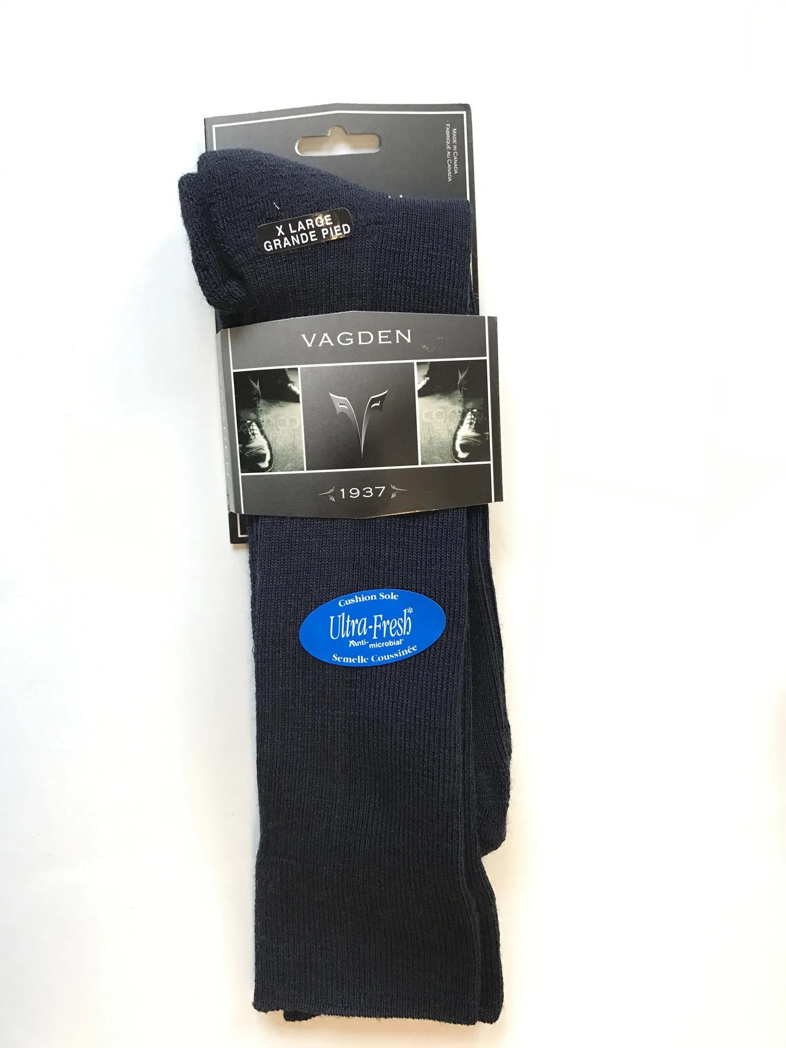Vagden Made in Canada Merino Wool Cushion Crew Sock - 6381 6383