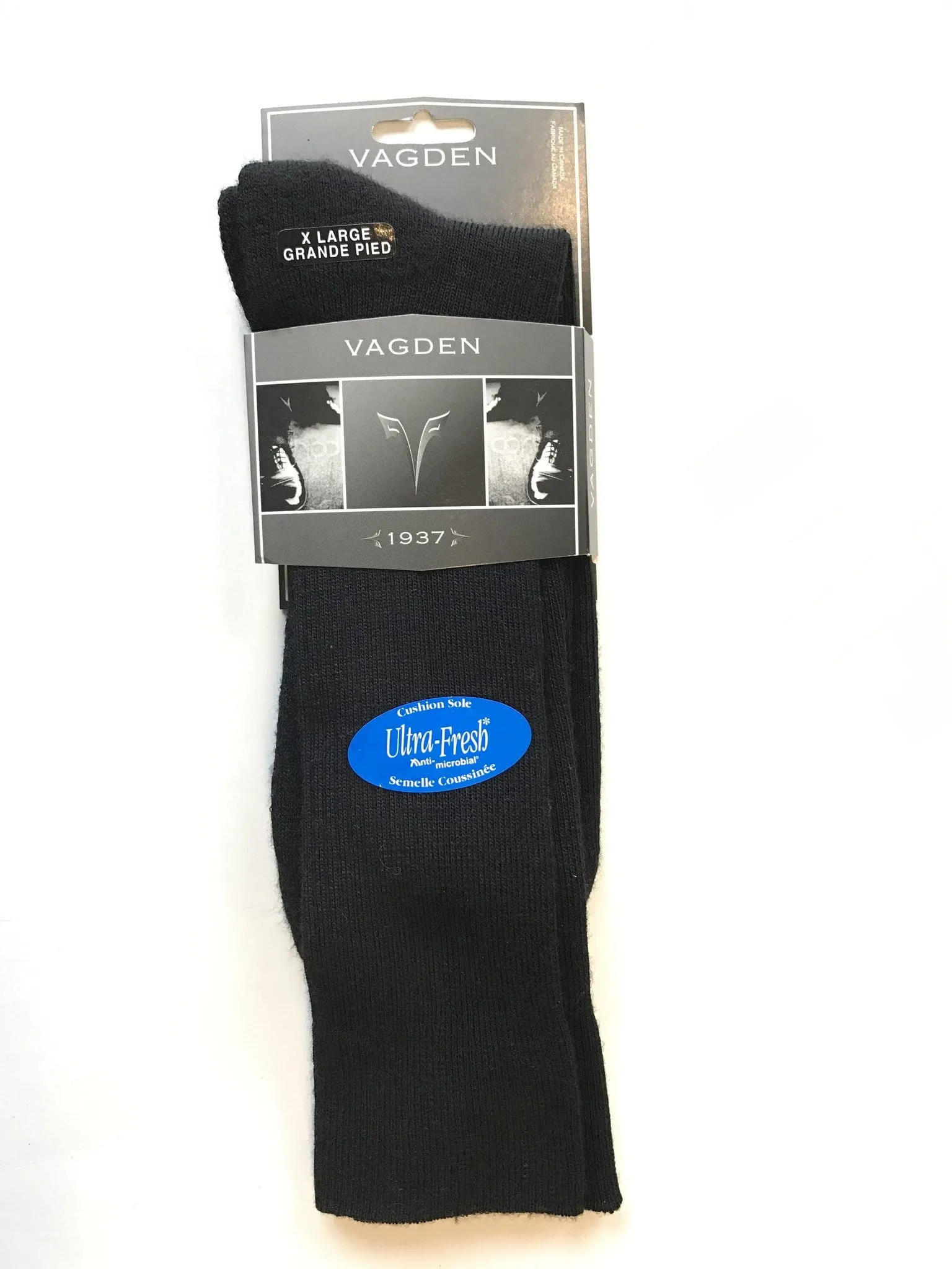 Vagden Made in Canada Merino Wool Cushion Crew Sock - 6381 6383