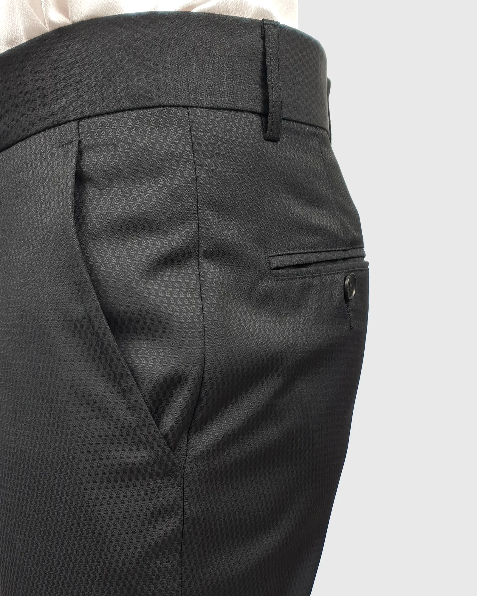 VINCENT & FRANKS S1995A889-2D BLACK SLIM TROUSER