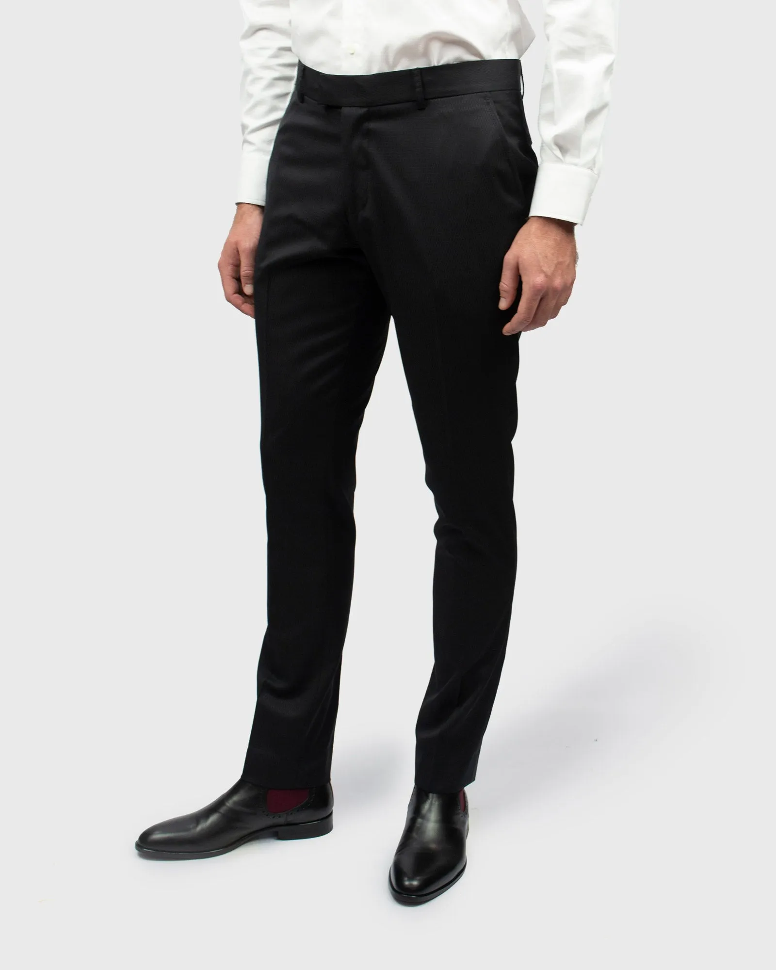 VINCENT & FRANKS S1995A889-2D BLACK SLIM TROUSER