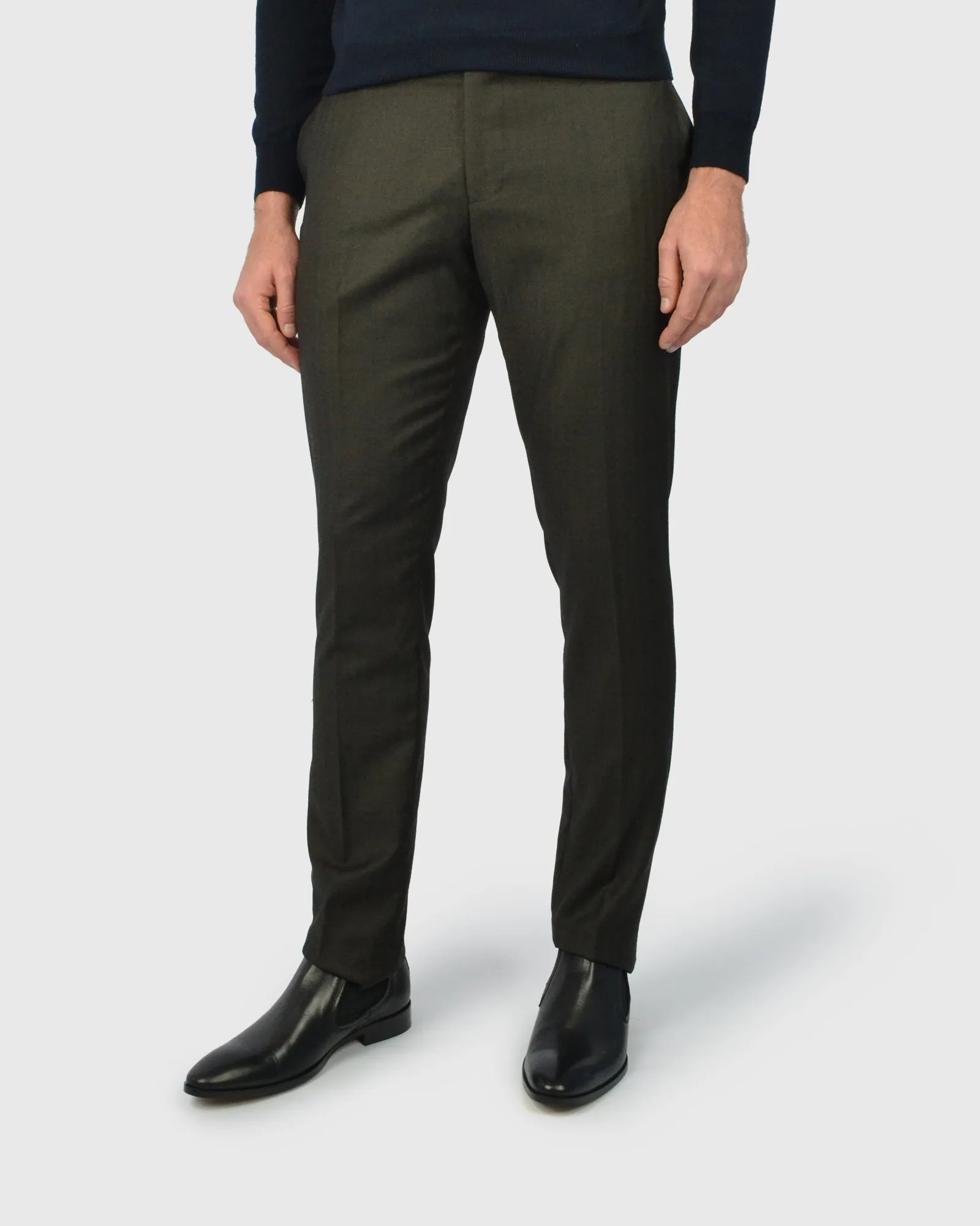 VINCENT & FRANKS W22VF-702236 BRN SLIM TROUSER