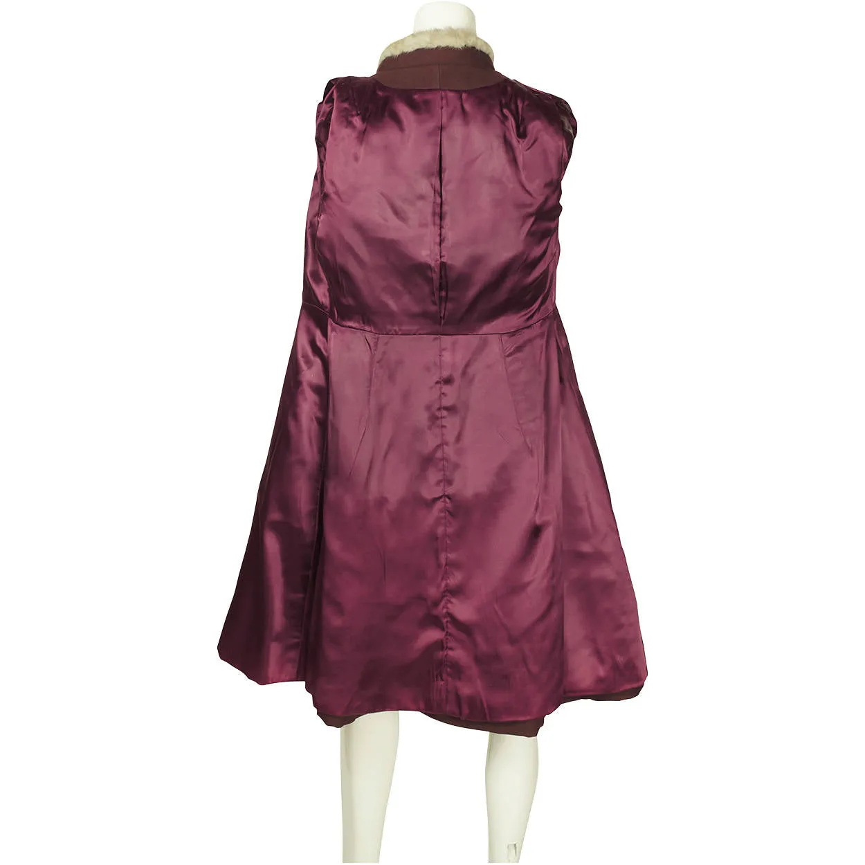 Vintage 1960s Mod Purple Wool Coat by Joshar Montreal Ladies Size S