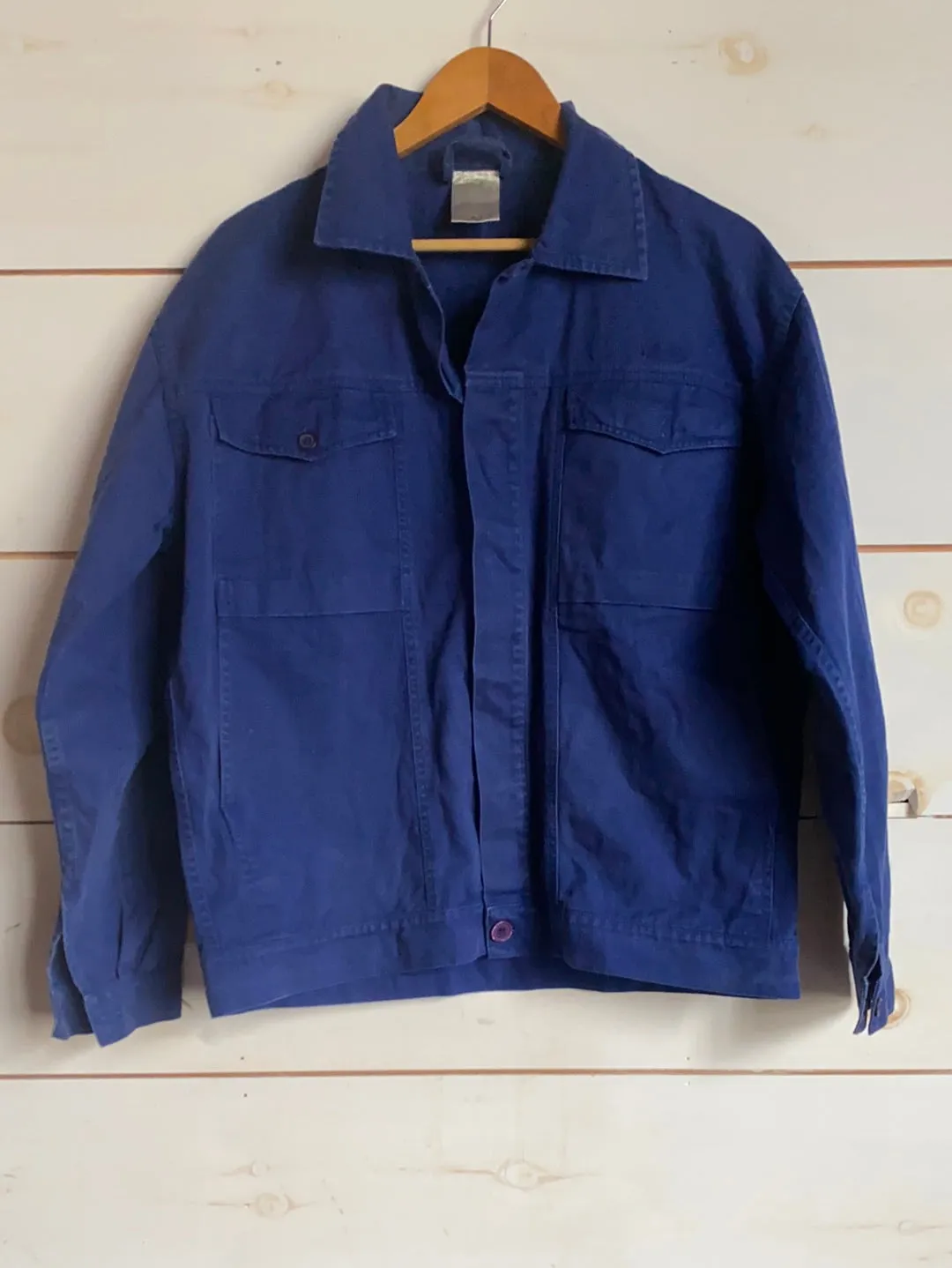 Vintage Indigo Chore Coat - Dark