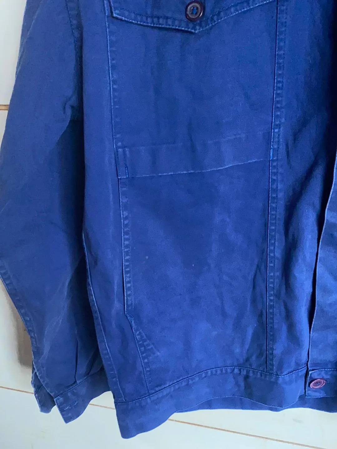 Vintage Indigo Chore Coat - Dark