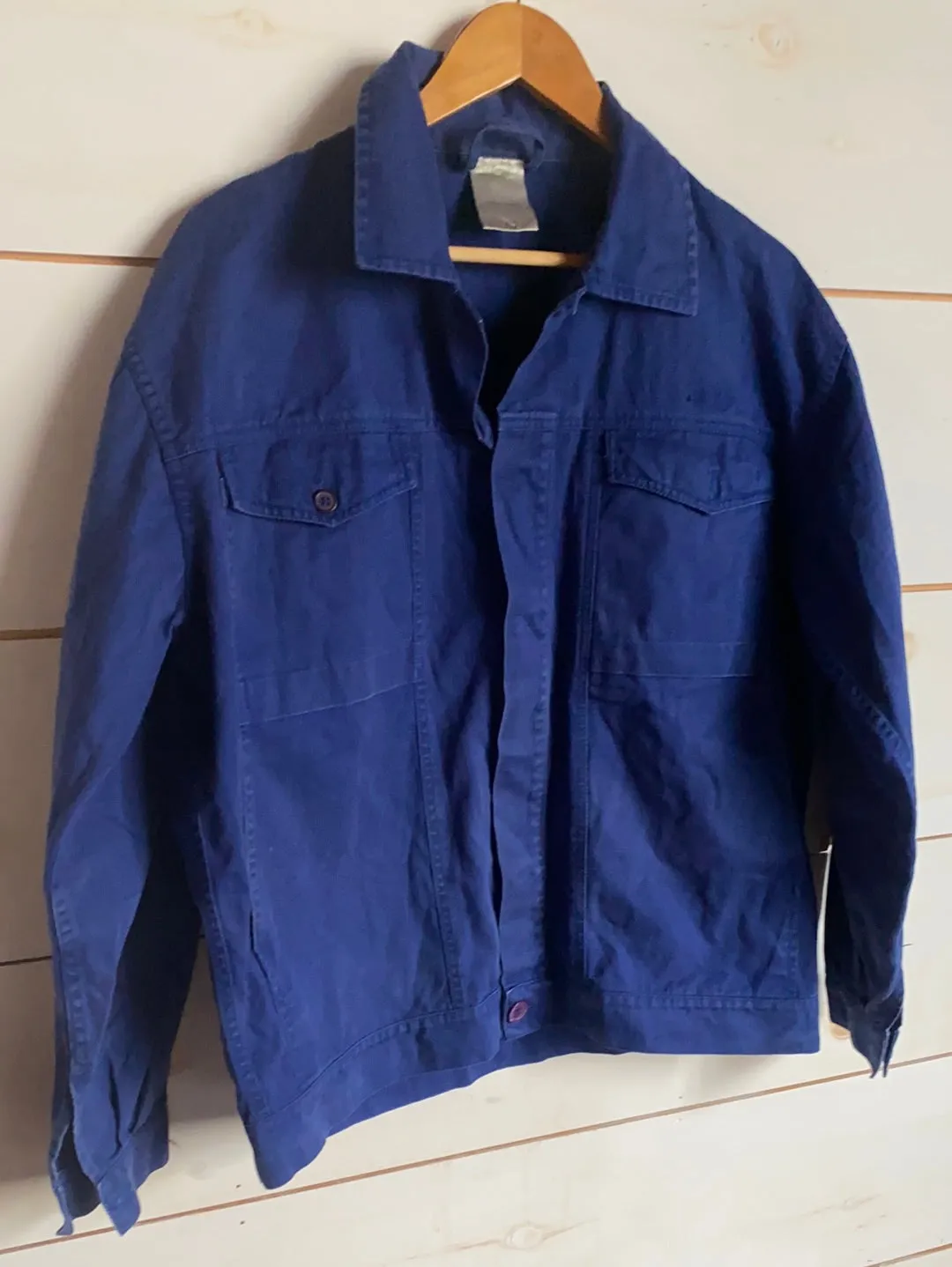 Vintage Indigo Chore Coat - Dark