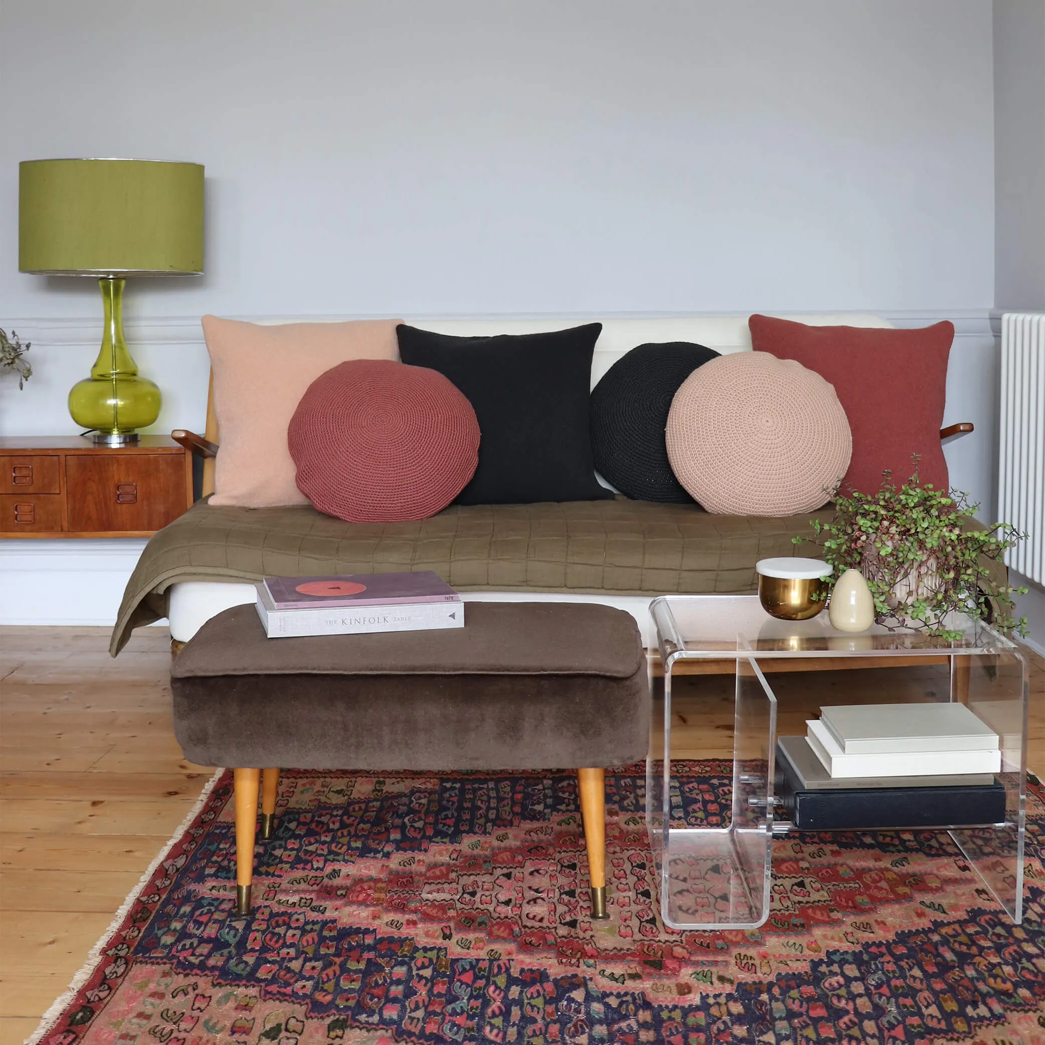 Wool Cushion Cover  - Dark Graphite