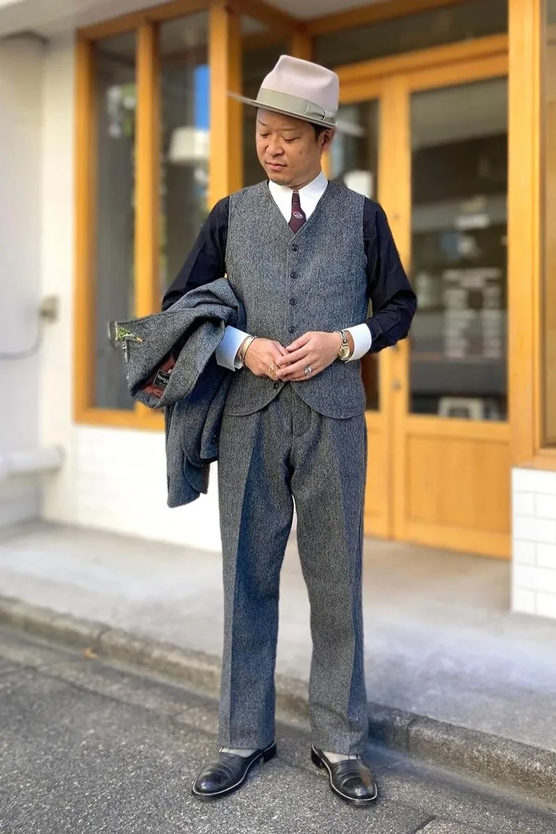 Wool Homespun 3 Pocket Vest