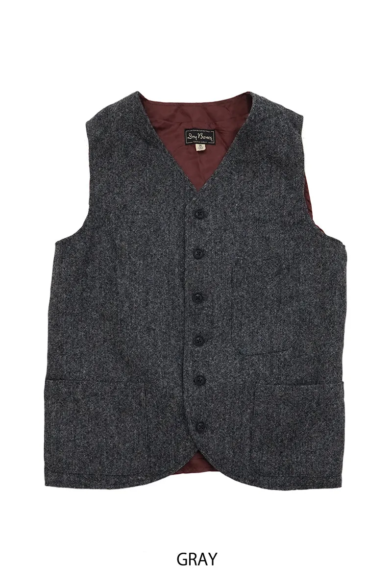 Wool Homespun 3 Pocket Vest