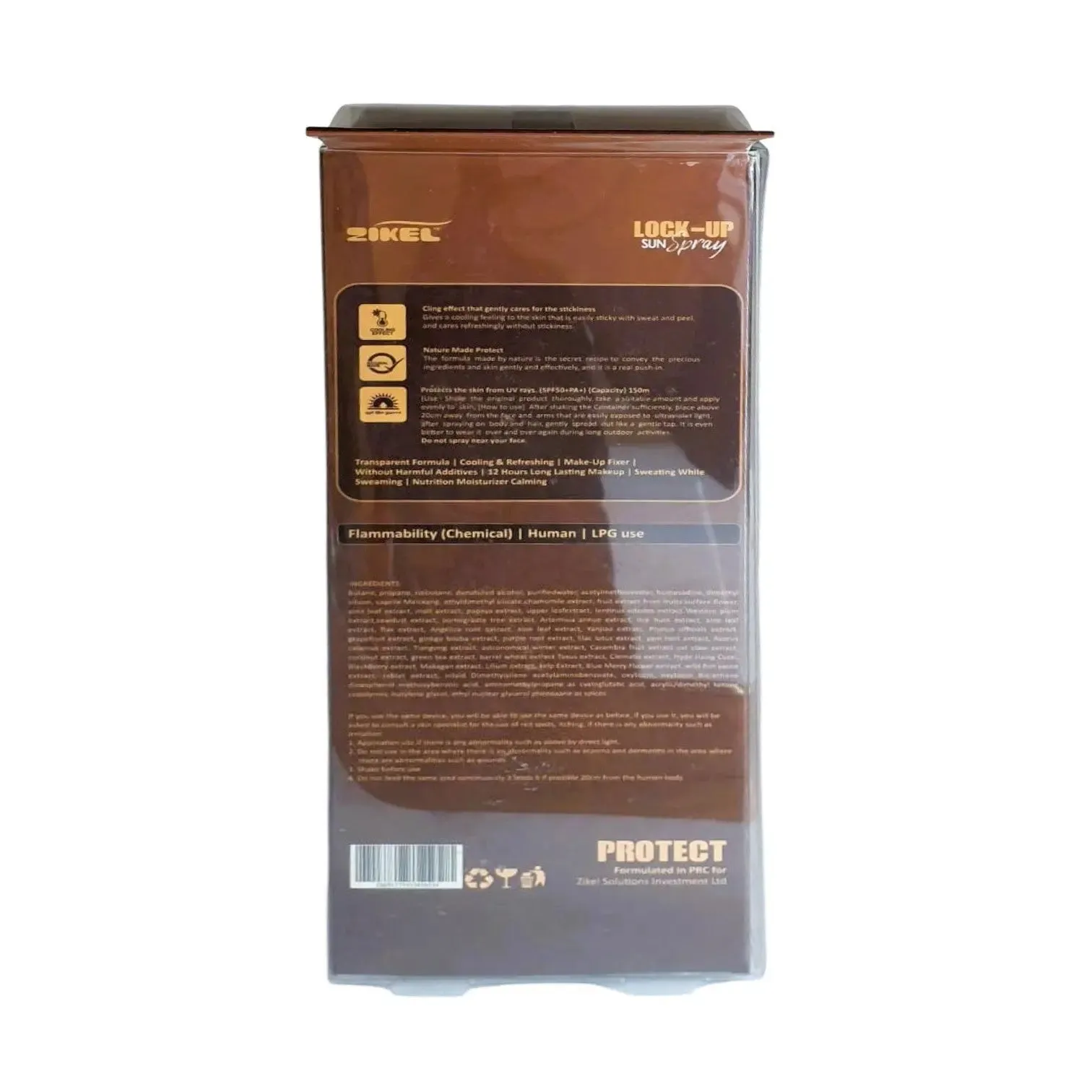 Zikel Lock-up Sun Spray SPF50 120ml