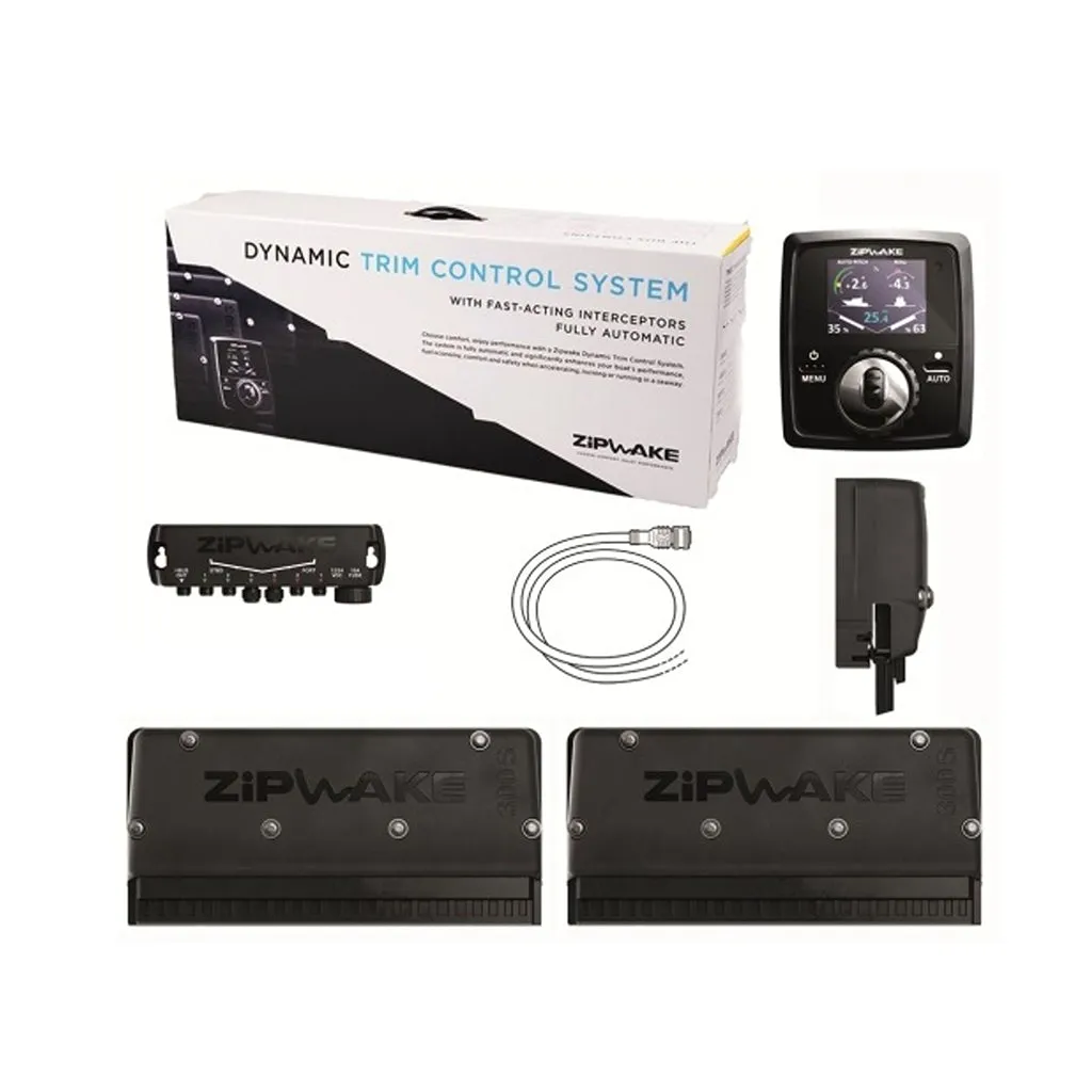 Zipwake KB300-S, 300mm Auto Trim Control System including display